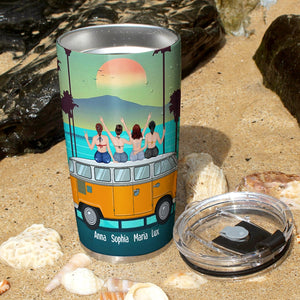 The Sand May Brush Off The Salt May Wash Clean Personalized Friends Tumbler Cup Gift For Her - Tumbler Cup - GoDuckee