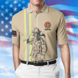 Some People Spend Their Whole Lives Personalized Firefighter Polo Shirt Gift For You - AOP Products - GoDuckee