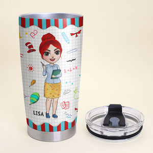 Personalized Femal Math Teacher Tumbler - Teaching Math Is My Thing - Tumbler Cup - GoDuckee