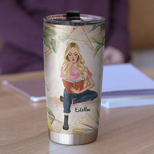 Personalized Reading Girl Tumbler - Girl I'm Not Sugar And Spice And Everything Nice BOOK2104 - Tumbler Cup - GoDuckee