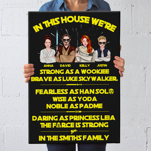 Personalized Family Canvas Print - In This House We're - Poster & Canvas - GoDuckee