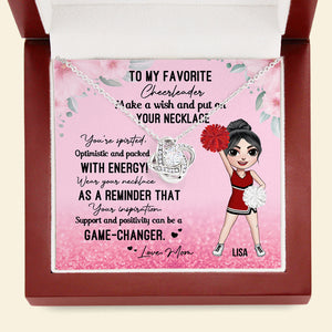 Cheerleader To My Favorite Cheerleader - Personalized Love Knot Necklace - Jewelry - GoDuckee