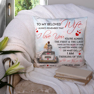 Personalized Gifts For Couple, to my beloved always remember Custom Pillow - Pillow - GoDuckee