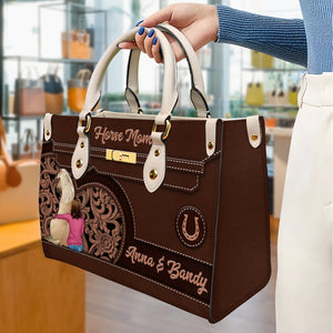 Horse Mom Leather Bag - Leather Bag - GoDuckee