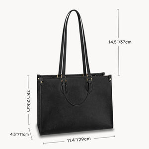 Girl Reading Book, Book Collection, Personalized Leather Bag - Leather Bag - GoDuckee