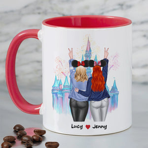 Besties Forever 01HUHN251022TM Accent Mug - Coffee Mug - GoDuckee