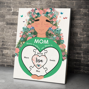 Personalized Mother's Day Canvas Print - Mom The One That Holds Us Together MOM2104 - Poster & Canvas - GoDuckee