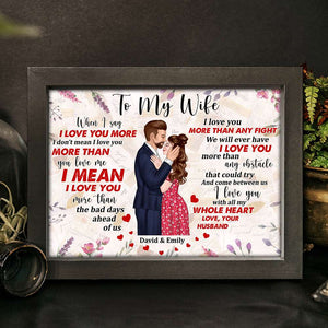 When I Say I Love You More, Couple Kissing Canvas Poster - Poster & Canvas - GoDuckee
