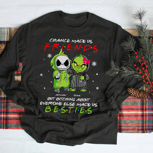 Chance Made Us Friends, Personalized Green And Horror Character Shirts, Christmas Gift - Shirts - GoDuckee