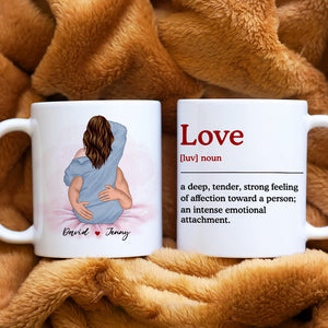 Personalized Couple Mug, Definition Of Love, Gift For Couple - Coffee Mug - GoDuckee