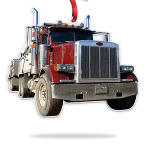 Trucker Car, Christmas Gift Custom Shape Ornament - Ornament - GoDuckee
