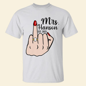 Newly Married Couple, Matching Personalized Shirts, Funny Gift For Husband, Wife - Shirts - GoDuckee