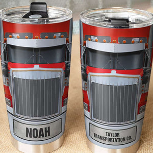 Personalized Trucker Tumbler Cup Custom Truck Color - Tumbler Cup - GoDuckee