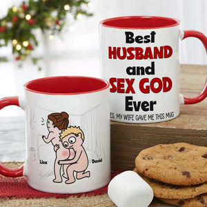 Best Couple Make Love, Personalized Naughty Couple Mug Wine Tumbler Accent Mug - Coffee Mug - GoDuckee