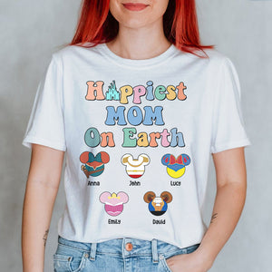 Mother Day Happiest Mom On Earth - Personalized Shirts - Gift For Mom - Shirts - GoDuckee