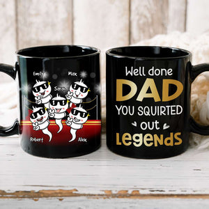 Well Done Dad, Gift For Dad, Personalized Mug, Funny Sperm Mug, Father's Day Gift - Coffee Mug - GoDuckee