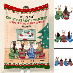 Personalized Christmas Sweater Sister Blanket - This Is My Christmas - Blanket - GoDuckee