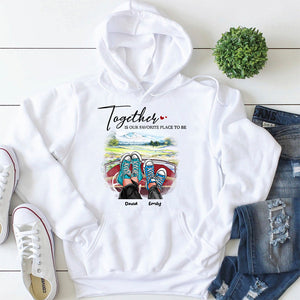 Couple Shoes And Driver Car 01QHHN071222 T-shirt Hoodie Sweatshirt - Shirts - GoDuckee