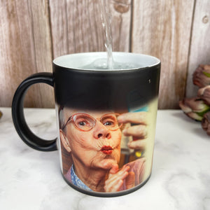 Custom Photo Magic Mug, Gift For Mom, Grandma - Magic Mug - GoDuckee