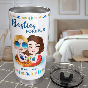 Besties Forever, Personalized Friends Tumbler - Tumbler Cup - GoDuckee