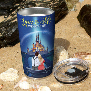 The Day I Met You I Found My Missing Piece Personalized Couple Tumbler - Tumbler Cup - GoDuckee