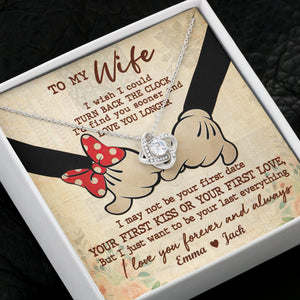 Couple I'd Find You Sooner - Personalized Love Knot Necklace - Jewelry - GoDuckee