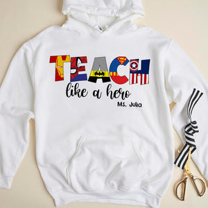 COACH Like A Hero, Christmas Teacher Personalized Shirt - Shirts - GoDuckee