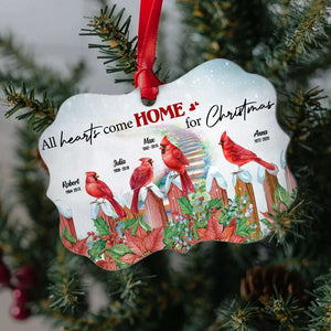All hearts come home for Christmas Personalized Medallion Acrylic Ornament - Ornament - GoDuckee