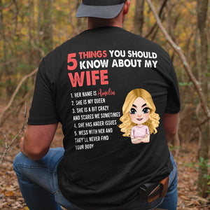5 Things About My Wife, My Queen - Personalized Shirt For Husband - Shirts - GoDuckee