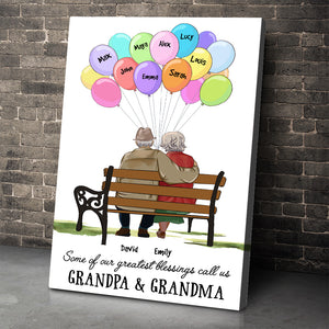 Some Of Our Greatest Blessings Call Us, Old Couple Canvas Poster - Poster & Canvas - GoDuckee