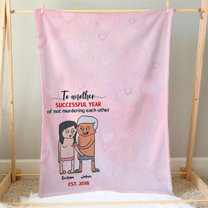 To Another Successful Year Personalized Couple Blanket, Gift For Couple - Blanket - GoDuckee