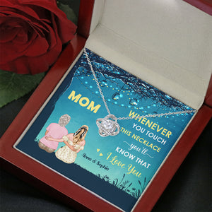 You'll Know That I Love You, Personalized Love Knot Necklace, Gift For Mom, Mother's Day Gift - Jewelry - GoDuckee