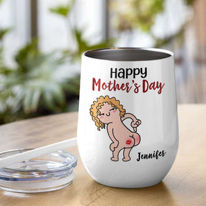Happy Mother's Day, Gift For Mom, Personalized Mug, Funny Butt Mug, Mother's Day Gift - Coffee Mug - GoDuckee
