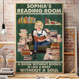 A Room Without Books, Personalized Canvas Print, Book Girl Reading Room Canvas Print, Decor Gift For Book Lovers - Poster & Canvas - GoDuckee