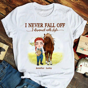 I Never Fall Off I Dismount With Style Shirt Hoodie Sweatshirt - Shirts - GoDuckee