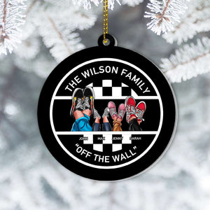 Personalized Shoes Brand Family Custom Shape Ornament, Christmas Gift For Family - Ornament - GoDuckee