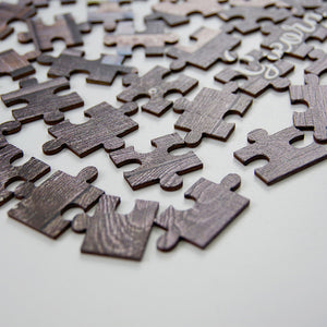 From Our First Kiss Till Our Last Breath, Personalized Wood Puzzle, Gifts for Couples - Wood Sign - GoDuckee