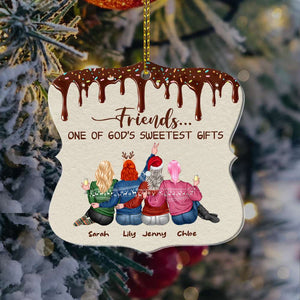 Friends - One Of God's Sweetest Gifts Personalized Custom Shape Ornament - Ornament - GoDuckee