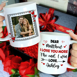 I Love You More The End I Win Personalized Mug, Couple Gift - Coffee Mug - GoDuckee