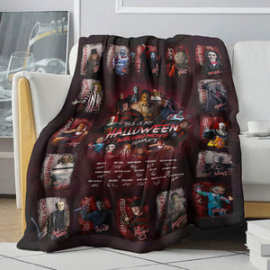 Horror Movie Characters, Halloween Watching Movie Blanket - Blanket - GoDuckee