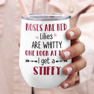 Roses Are Red, Lilies Are Whitty, Gift For Couple, Personalized Mug, Naughty Couple Mug, Anniversary Gift - Coffee Mug - GoDuckee