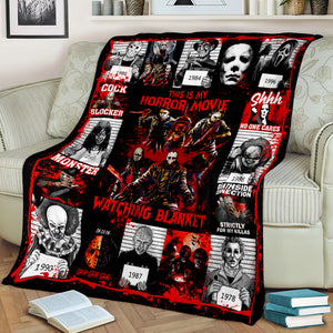 Scary Serial Killers, This Is My Horror Movie Watching Blanket For Horror Fans - Blanket - GoDuckee