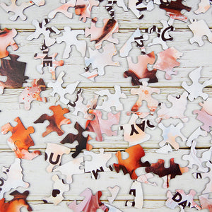 The Day I Met You I Found My Missing Piece Personalized Wood Puzzle, Gift For Couple - Wood Sign - GoDuckee