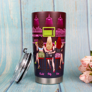 Here's To Another Year Of Bonding Over Alcohol Personalized Friends Tumbler Cup Gift For Friends - Tumbler Cup - GoDuckee