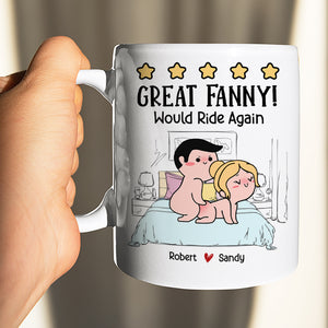 Great Fanny, Would Ride Again, Personalized Mug, Funny Gift For Couple - Coffee Mug - GoDuckee