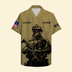 Custom Military Unit - Personalized Army Veteran Hawaiian Shirt - Didn't Go To Harvard I Went To Fort Hood - Hawaiian Shirts - GoDuckee