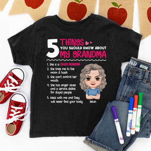 5 Things You Should Know, Personalized Shirt, Gift For Grandkids - Shirts - GoDuckee