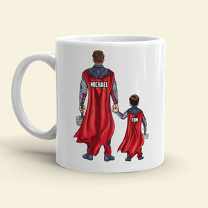 Fathor A God Among Dads Personalized White Mug - Gift For Dad - Coffee Mug - GoDuckee