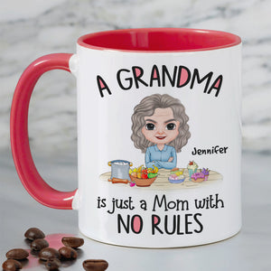 A Grandma Is Just A Mom With No Rules, Personalized Mug, Gift For Mom, Mother's Day Gift - Coffee Mug - GoDuckee