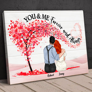 You And Me - Forever And Always, Personalized Couple Poster, Gift For Couples - Poster & Canvas - GoDuckee